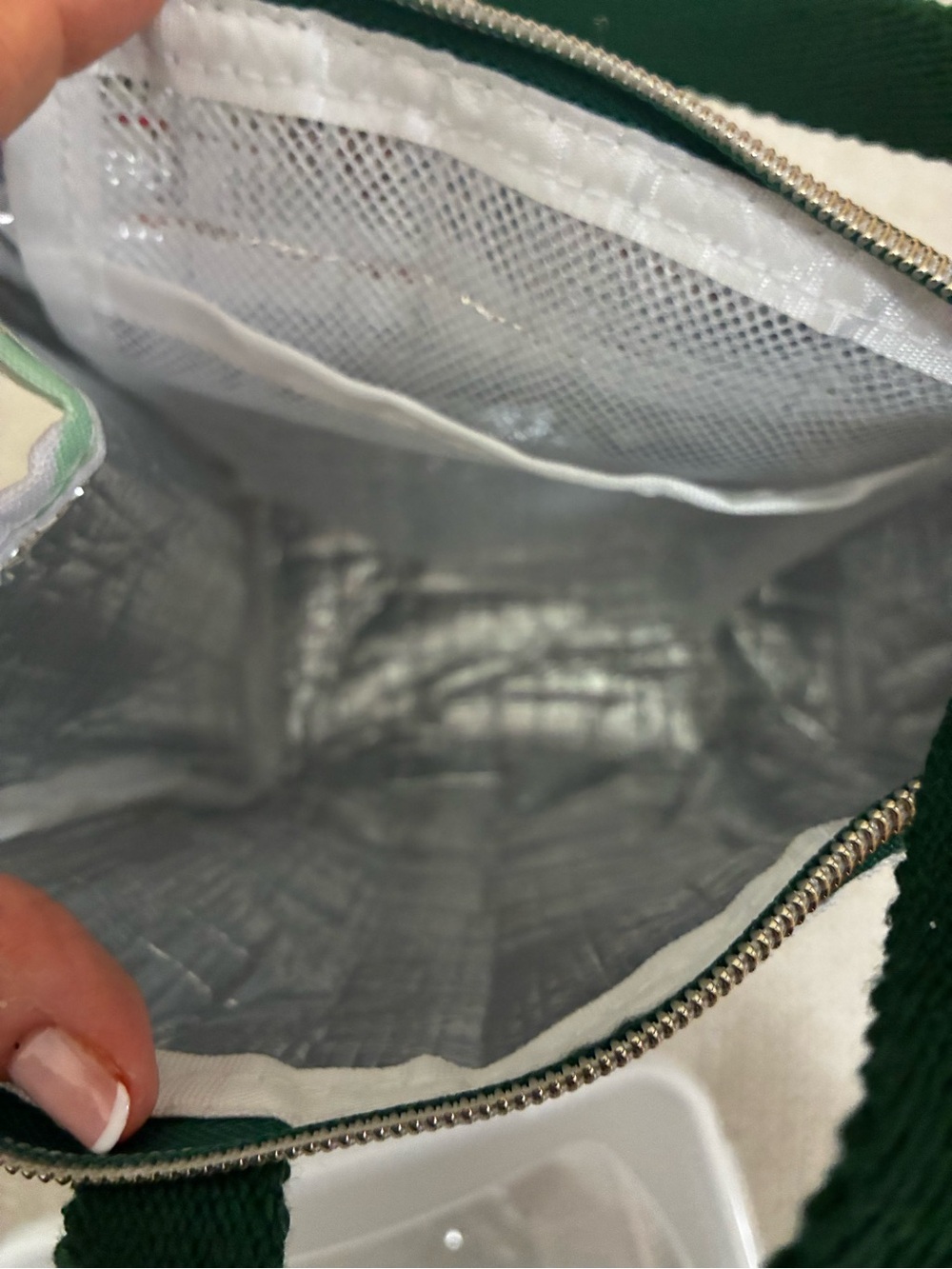 kate spade NWT orange citrus print insulated lunch tote food storage container - Picture 8 of 13